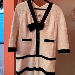 Chanel ecru dress size 44 Great condition!